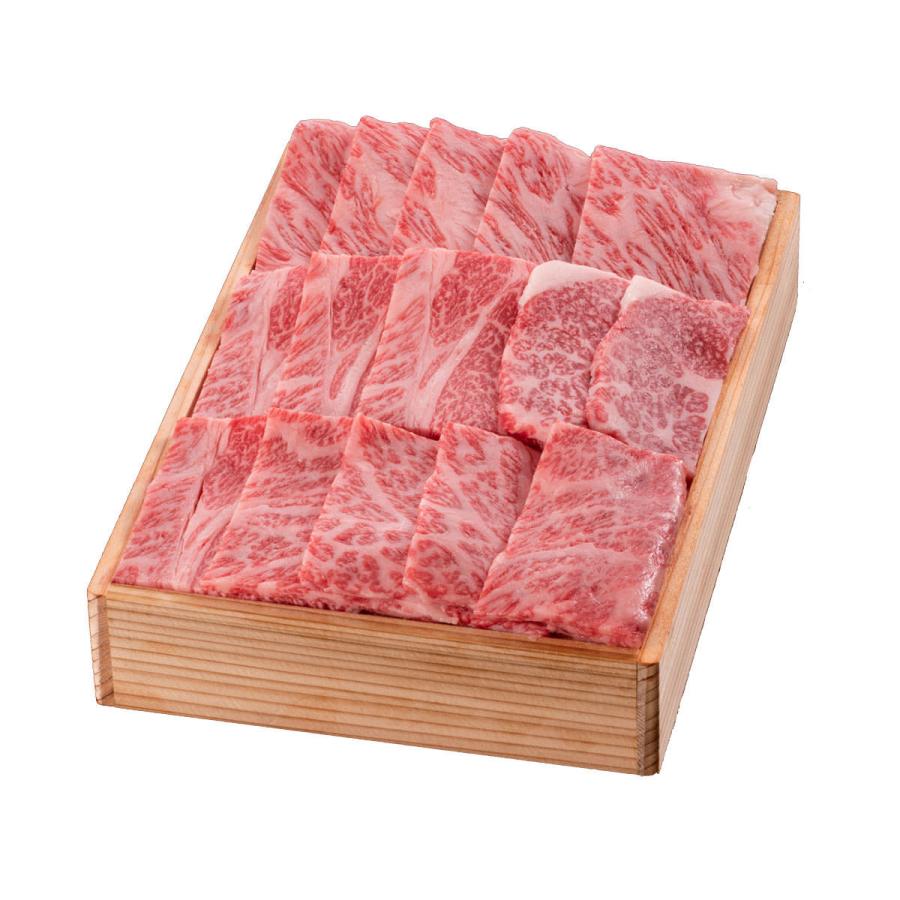 松阪牛 焼肉用 肩ロース 木箱入 贈答用 400g 牛肉 和牛 国産 冷凍 ロース肉 焼肉 三重 松阪まるよし