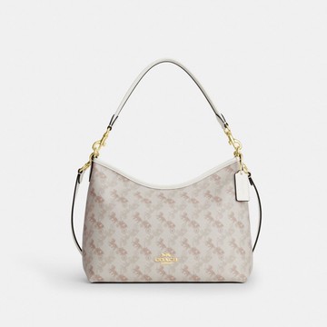 LAUREL 馬車圖案印花單肩手袋