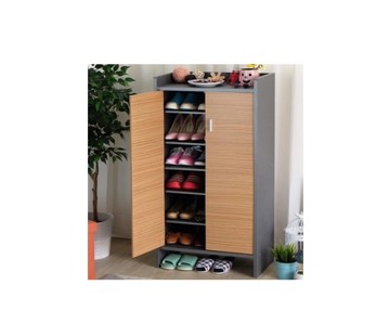 [ 家事達]SA-3623 朵麗高台置物雙門鞋櫃-21雙鞋 收納 收納櫃 置物櫃 日本熱銷 收納櫃