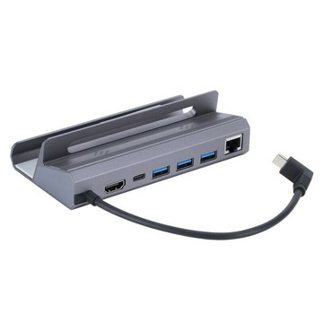擴展塢 USB-C 多功能筆電擴展底座 HDMI 適用于Steamdeck/switch電腦擴展塢多功能底座支架千兆網卡4K60Hz