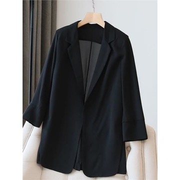 200斤寬松顯瘦西裝外套女春夏大碼炸街雪紡西服上衣外搭空調開衫