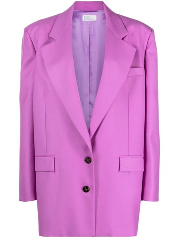 Giuseppe Di Morabito - single-breasted wool blazer - women - Viscose/Wool - 44 - Purple