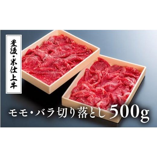 ふるさと納税 大分県 豊後高田市 豊後・米仕上牛モモバラ切落し 500g（250g×2P）