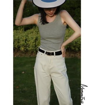 阿秋Maturefall百搭運動吊帶背心女夏季打底外穿內搭顯瘦無袖上衣