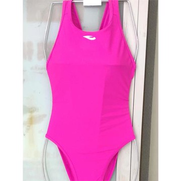 浩沙2211101女童連體三角純色訓練比賽游泳衣粉色藍色黑色蘭新款