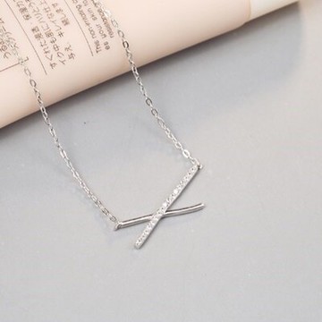 925純銀項鍊 鑲鑽吊墜-流行時尚奢華耀眼母親節情人節生日禮物女飾品73gx32【獨家進口】【米蘭精品】