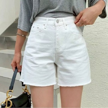 正韓短褲 毛邊牛仔短褲DOB5062-創翊韓都