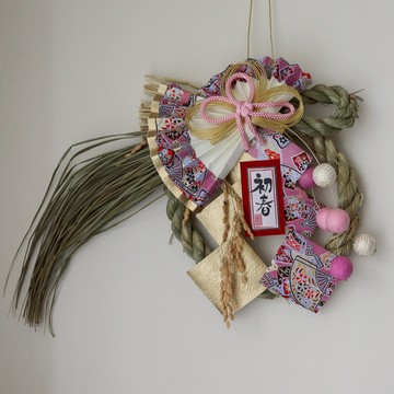 【Yourtableware】日本 桃珠  越後魚沼飾 新春注連繩 新年祝賀 新年快樂 happy new year