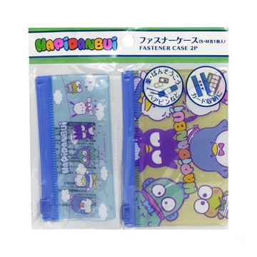 HAPIDANBUI 滑扣夾鏈袋-2入-帕恰狗山姆企鵝人魚漢頓大眼蛙貝克鴨酷企鵝-夾鍊袋 收納袋-正版