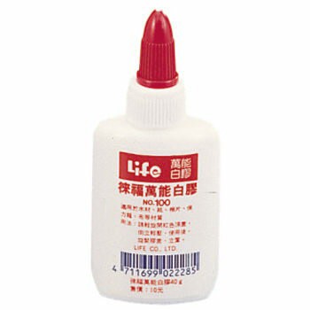 LIFE NO-100小瓶萬能白膠-40g