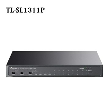 【享最高折300】TP-LINK TL-SL1311P 8埠10/100Mbps 3埠Gigabit 含8埠PoE+ 桌上型交換器