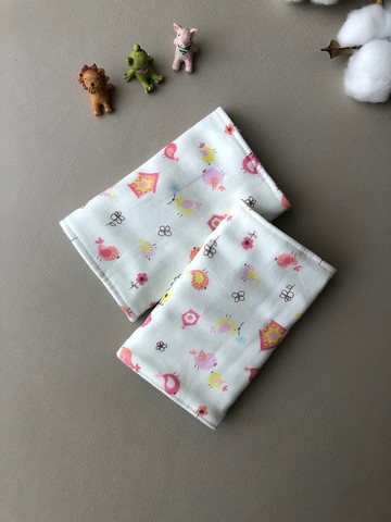 【揹巾口水巾】彩色小鳥兒 揹巾保護套 揹巾口水巾