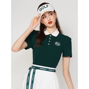 RyderCup萊德杯高爾夫服裝女夏季時尚運動短袖T恤舒適修身polo衫