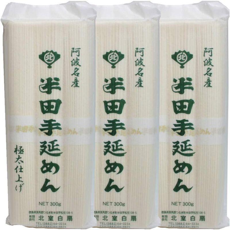 半田そうめん 極太そうめん 北室白扇 有名ブランド 100g×3束 3袋セット お徳用セット