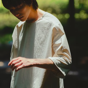 vertical-鬆身六分袖上衣