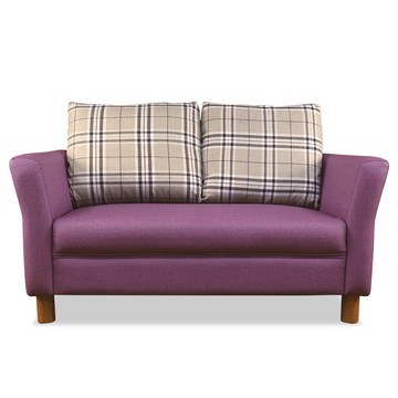 ASSARI-米蘭典藏舒適靠背雙人貓抓皮沙發(141cm)低調灰6710