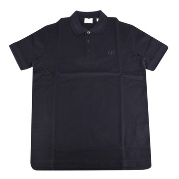 BURBERRY 巴寶莉  TB經典標誌LOGO男款POLO衫(黑)