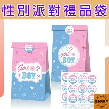 性別派對 禮品袋 餅乾袋 糖果袋 性別揭曉派對 寶寶性別趴 寶寶性別揭曉 性別揭曉道具 性別派對禮品袋 猜性別