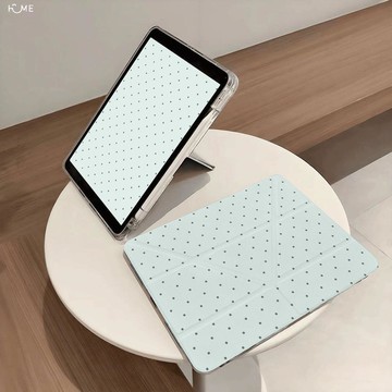 ins綠波點保護套Y折ipad8代平板air7/6/5保護殼11代pro11寸MINI7