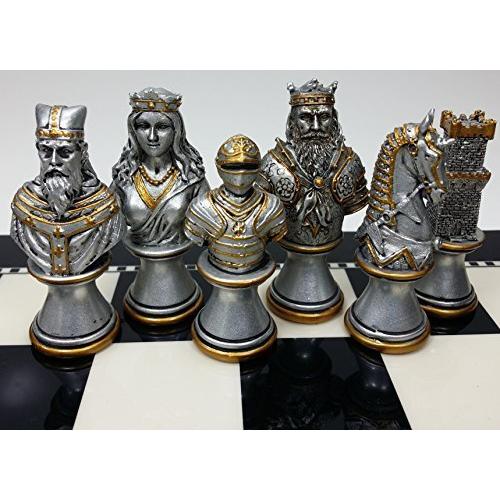 チェスセット HPL Medieval Times Crusades Knight Chess Men Set