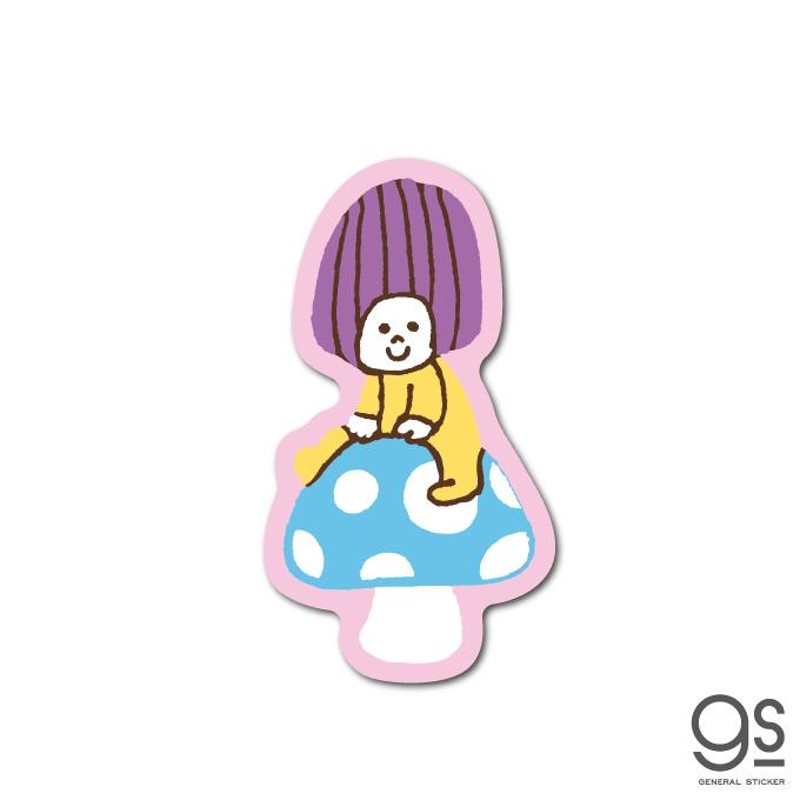 Swimmer キノコ 女の子 ミニ キャラクターステッカー スイマー ブランド イラスト かわいい パステル レトロ 雑貨 Swm048 Gs 公式グッズ 通販 Lineポイント最大get Lineショッピング