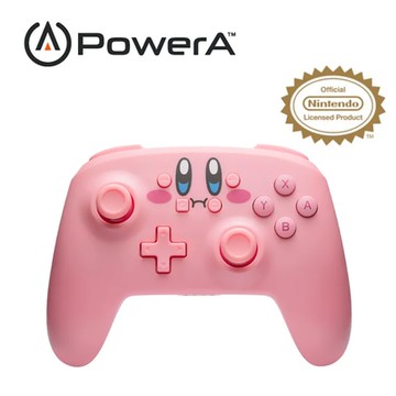 【PowerA】|任天堂官方授權|無線遊戲手把限量款(NSGP0348-01)-俏皮卡比