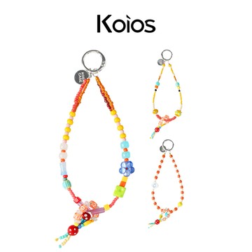 【Koios】手機短繩│附墊片 微笑星球串珠手鍊掛繩 手機掛繩 手繩 手機吊繩 手機背帶 手機墊片 手機掛繩短 手腕掛繩
