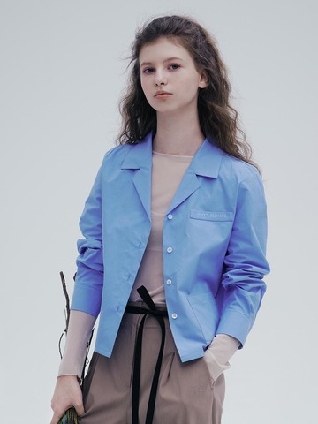 Cotton Pintuck Out Pocket Shirt (SWBLPC0300)