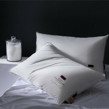 『百貨屋二號』俄羅斯貝加爾雪鵝絨枕護頸椎羽絨枕頭助睡眠家用超柔單人枕芯一只