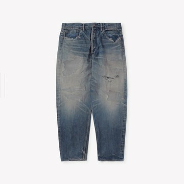 MADNESS HARD AGING DENIM PANTS. WIDE COMFY 余文樂同款