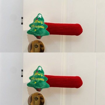 卡通聖誕防撞手套防靜電房間兒童通用保護套臥室可愛新家新年裝飾