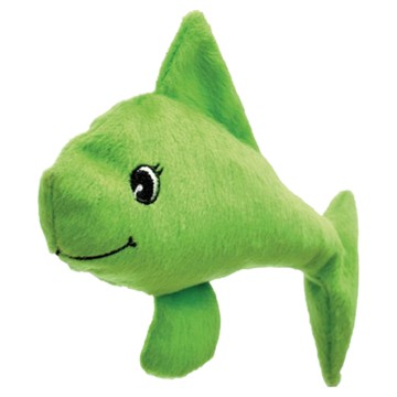 Aumüller 奧咪樂 德國貓草玩具 微笑小魚 F200 15*12*3.5cm 德國製造  綠色  1個