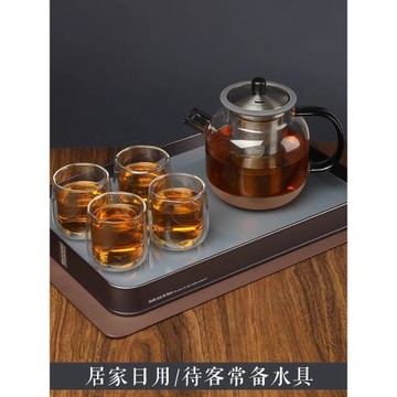 英國LITTLERAINDROP玻璃煮茶壺家用泡茶壺耐高溫茶水壺花茶壺茶具