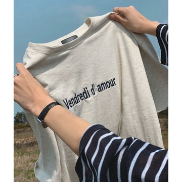 【MasCool】 正韓 VENDREDI 短袖 短T 短TEE 落肩 短踢 寬鬆 短袖TEE