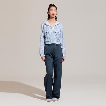 不可退換 /迷彩短外套-蔚藍