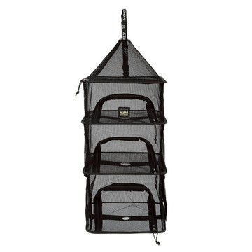 KZM OUTDOOR 新型餐櫥籃 800g  3層  1個  黑色