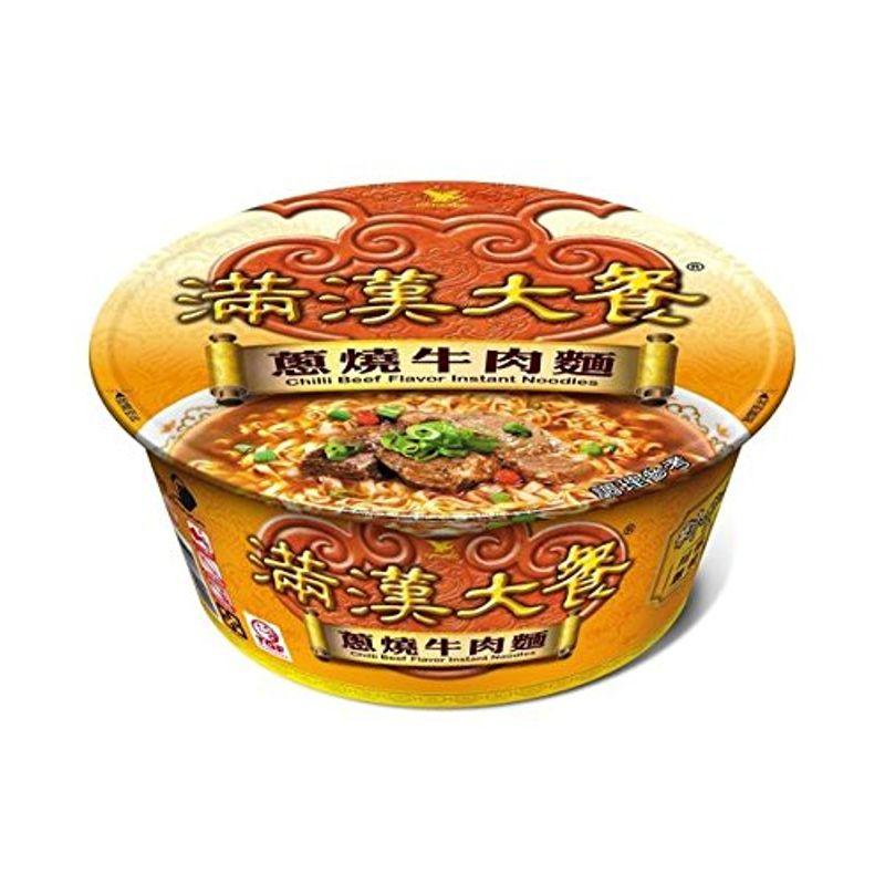 《統一》 滿漢大餐 ネギ燒牛肉麺 (192g) （煮込み牛肉・カップラーメン） 《台湾 お土産》 並行輸入品