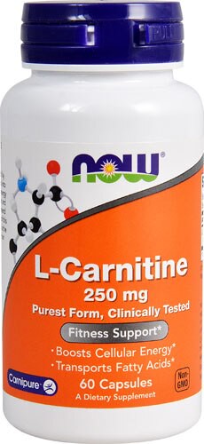 NOW L-Carnitine 250 mg - 60 Capsules