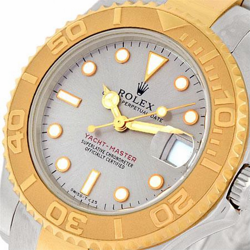 ロレックス ROLEX ヨットマスター 68623 U番 SS×YG コンビ ボーイズ 自動巻き 時計 グレー文字盤 | LINEブランドカタログ