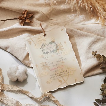 鄉間小路-歐式立體浮雕喜帖 (描圖紙+綁繩)