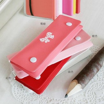 SISI【G4018】Caroline蝴蝶結筆袋/鉛筆小物收納包交換禮物