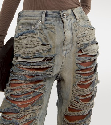 Rick Owens DRKSHDW distressed low-rise jeans