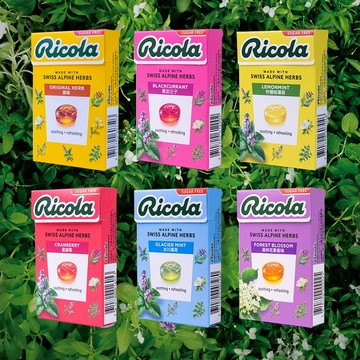🔥台灣出貨🔥利口樂 喉糖 RICOLA 草本潤喉糖-冰川薄荷 蔓越莓 檸檬薄荷 無糖潤喉糖 潤喉糖 瑞士草本喉糖 利口樂