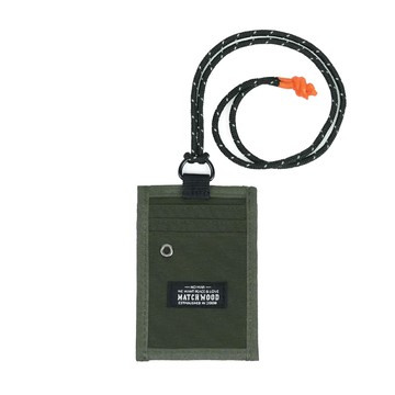 Matchwood Army 證件套 掛繩長度43cm 防潑水尼龍材質  12 x 8.5cm  軍綠色