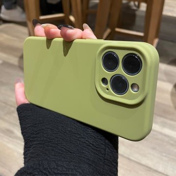 豆蔻綠新款適用蘋果15promax手機殼液態硅膠iPhone11pro純色情侶款12百搭男女13全包防摔保護套14plus個性ins