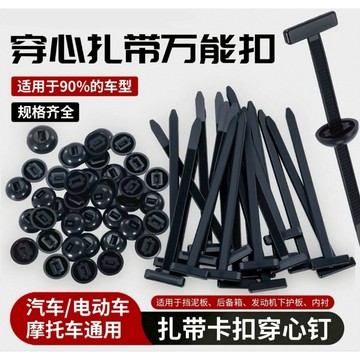 ⭐️台灣現貨 固定穿心釘 扎帶式卡扣 卡扣束線帶 扎帶卡扣 擋泥板葉子板 內襯後備箱