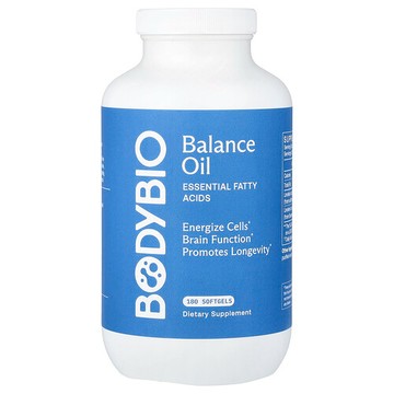 BodyBio, 平衡油，必需脂肪酸，180 粒軟膠囊