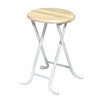 古木調復古風格折合椅凳  寬32x深29.5x45cm  淺木紋  2個