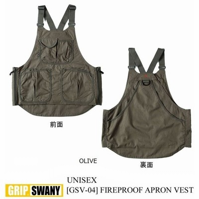 グリップスワニー Grip Swany Fireproof Apron Vest Olive Gsv 04 通販 Lineポイント最大get Lineショッピング