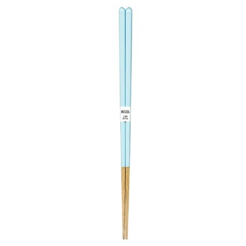 田中箸店 可機洗 天然木筷  粉藍色  筷子  1雙